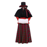 Halloweez Victorian Caroler Costume | Elegant Yuletide Lady Christmas Fancy Dress - Halloweez